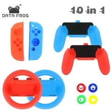 DATA FROG-funda Con soporte 10 en 1 para mando de Nintendo Switch, Joy Con