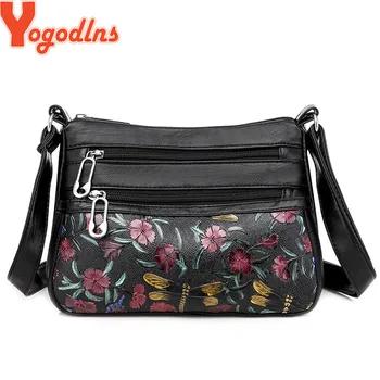 

Yogodlns Designer Women Crossbody Bag Soft Pu Leather Shoulder Bag Good Quality Messenger Bag Ladies Handbags