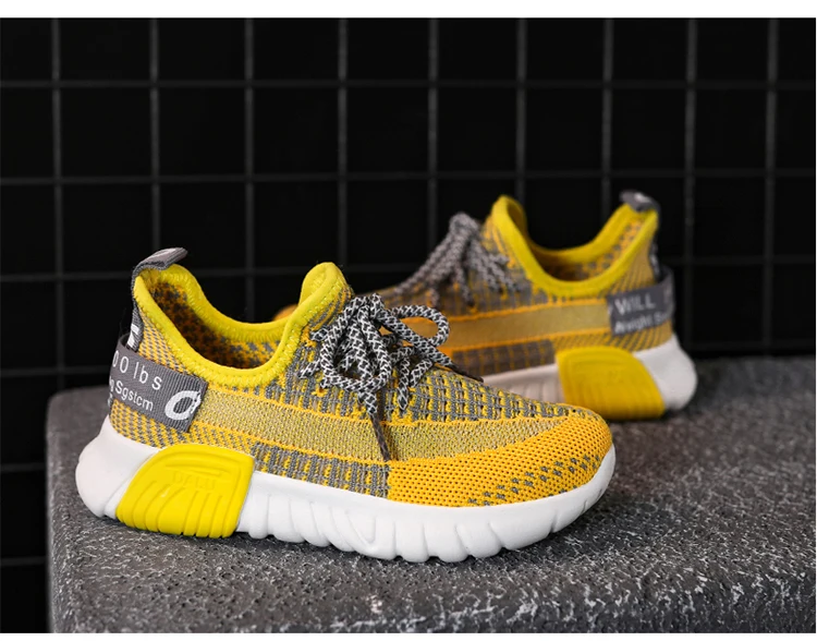 Обувь для девочек весна и AutumnNewStyleBoys'Shoes CasualShoesFlyloomShoesChildren обувь дышащая обувь студентов обувь