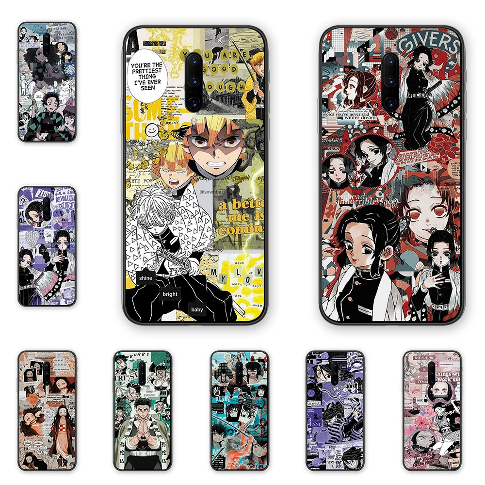 Японское аниме Kamado Nezuko Kimetsu no Yaiba Demon Slayer, Мягкий Силиконовый ТПУ чехол для телефона Oneplus 7 7pro 5 6 5T 6T 7T