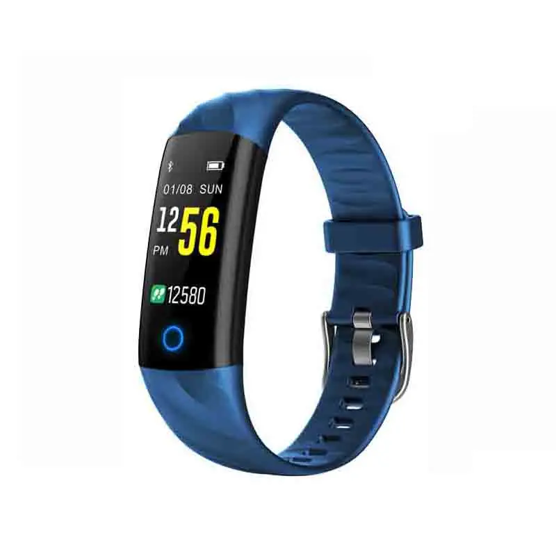 S5 умный браслет фитнес-трекер водонепроницаемый смарт-браслет пульсометр трекер активности крови кислород спорт смарт-браслет - Цвет: Синий