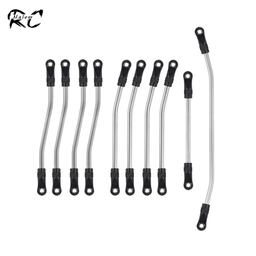 Metal Chassis Suspension Link Set Steering Links for 1/10 RC Crawler Axial Wraith Spawn 90045