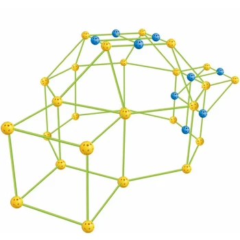 

Kids Construction Fort Building Castles Tunnels Tents Kit DIY 3D Play House Building Toys for Boys Girls Christmas Gift