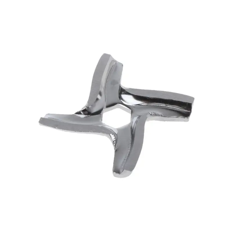 3PCS Stainless Steel Metal Meat Grinder Parts 4 Blade Hexagon Mincer Knife
