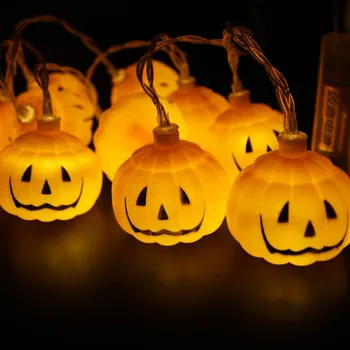 

3M 20 LED Skull Pumpkin String Lights Halloween Party Light String Halloween Christmas Tree Garden Decorations