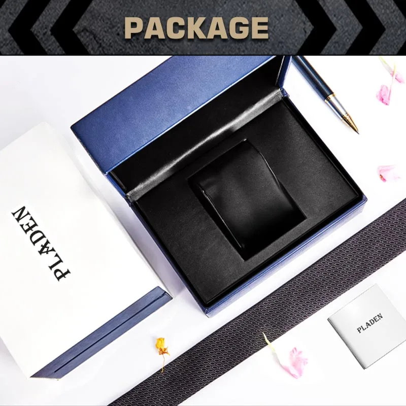 

PLADEN Leather Watch Box With Warranty & Instruction Manual
