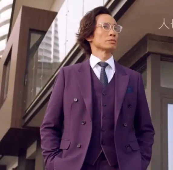 Purple Последний дизайн пальто брюки фиолетовый мужской костюм жених Свадебные Мужские костюмы Slim Fit 3 шт. смокинг на заказ пиджак для костюма Masculino - Цвет: Purple