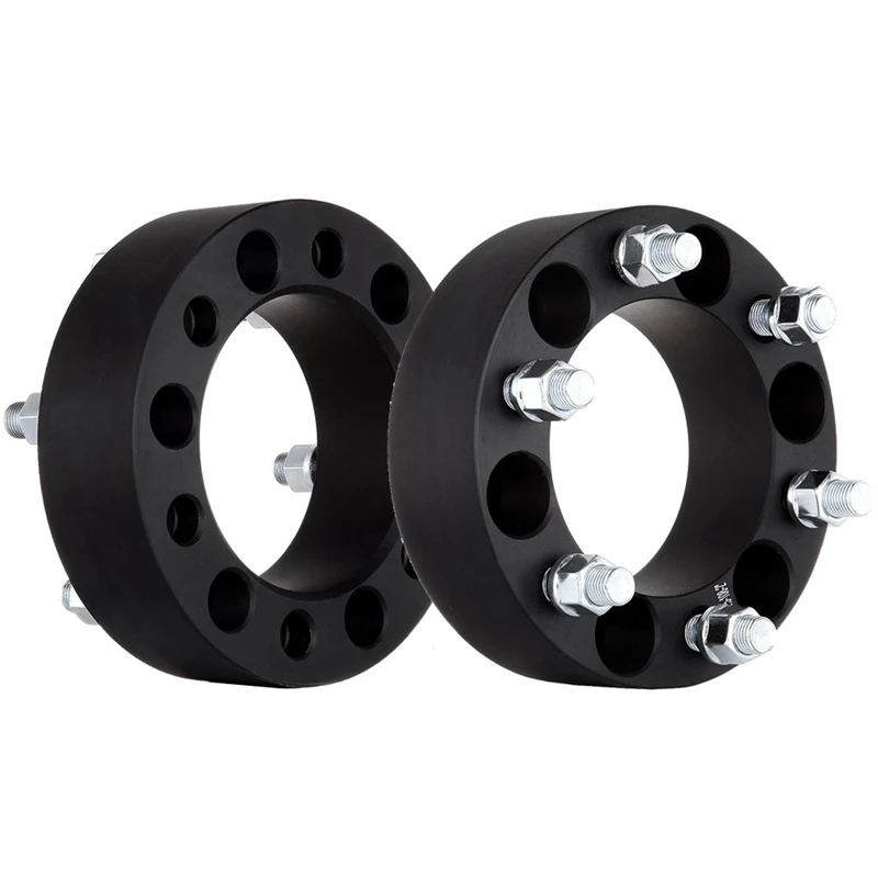 

2-Piece Car Wheel Gasket Adapter Washer Hub Center Wheel Adapter 2 Inch 6 Lug 6X5.5 (6X139.7) 108mm 14X1.5 Wheel Gasket