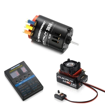 

HobbyWingQuicRun 3650 SD G2 Sensored Brushless Motor with QuicRun 10BL120 120A ESC+LED Program Box General Combo for RC 1/10 Car