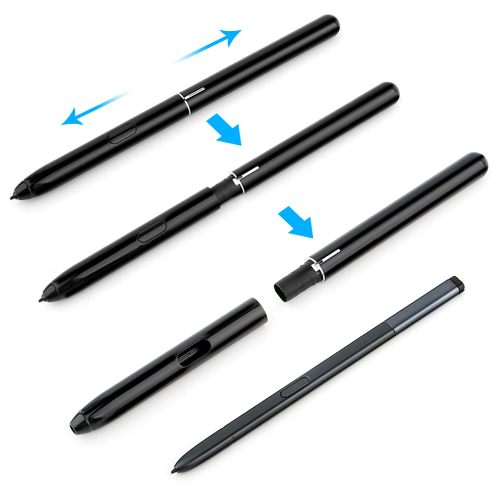 Penna S Per Samsung Galaxy Tab S4 Sm T830 T835 Stilo Attivo Con Pulsante Touch Schermo Capacitivo Disegno A Matita Intelligente Bianco Nero