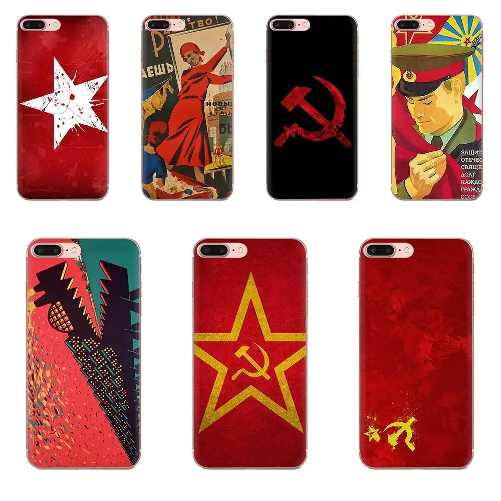 Soviet Union Ussr Flag For Sony Xperia Z Z1 Z2 Z3 Z4 Z5 compact Mini M2 M4 M5 T3 E3 E5 XA XA1 XZ Premium TPU Case Capa Cover | Мобильные