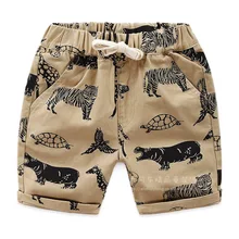 0302-06 детская одежда лето стиль мультфильм печатных мальчиков эластичный пояс на шнуровке повседневные шорты