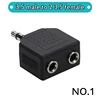 Adaptador divisor de auriculares de Audio, 3,5mm a 2 auriculares estéreo, 6,5 MM a rca macho a hembra, 1 Uds., nuevo ► Foto 3/6