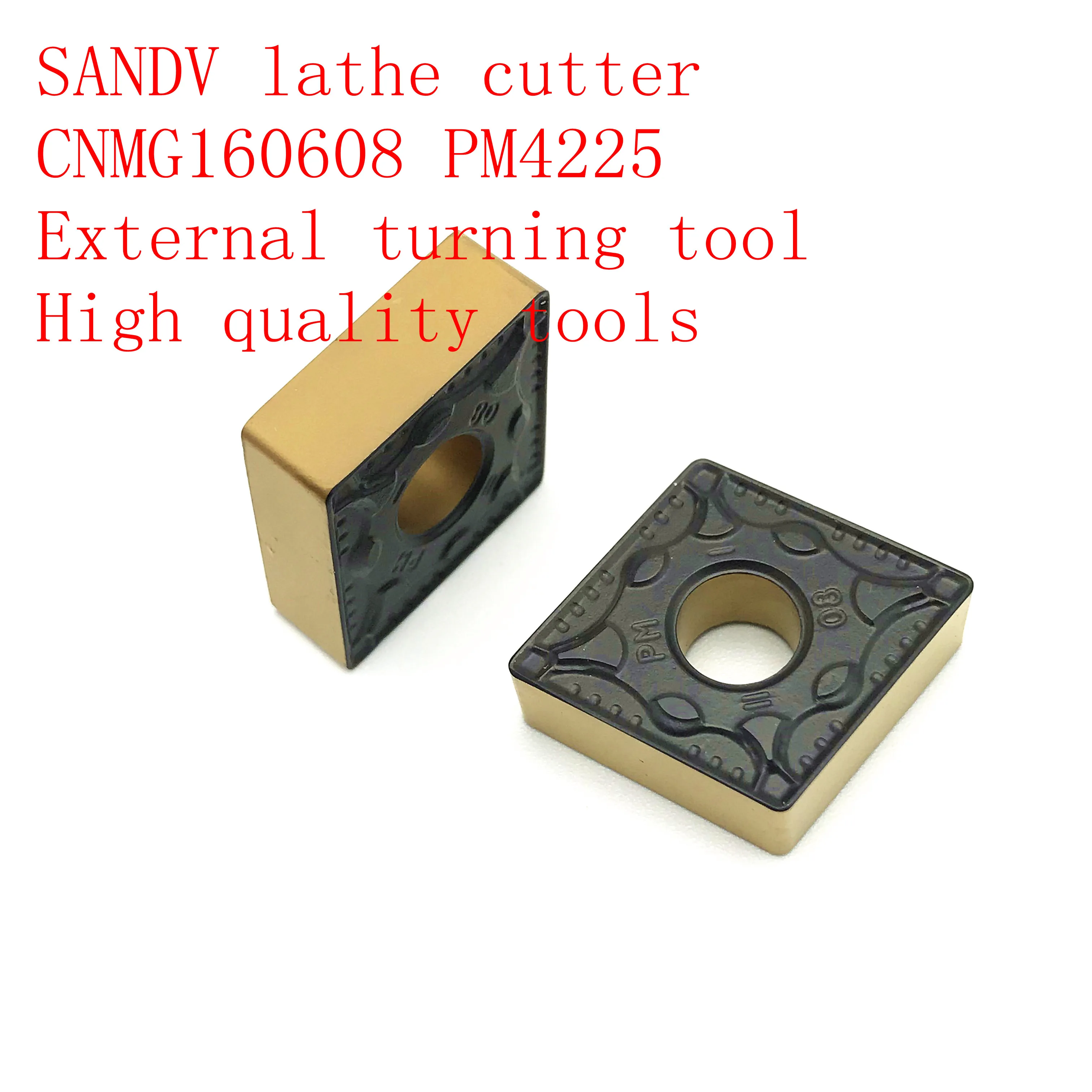 

SANDV high quality lathe tool CNMG160608 PM4225 carbide tool, external turning tool CNC tool R0.8 semi-finishing tool