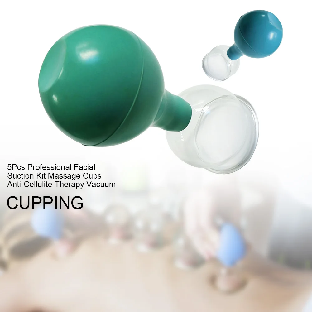 5 шт. профессиональный набор инструментов вакуумное Очищение лица Cupping анти-лечение целлюлита терапия помощник массажные чашки тела