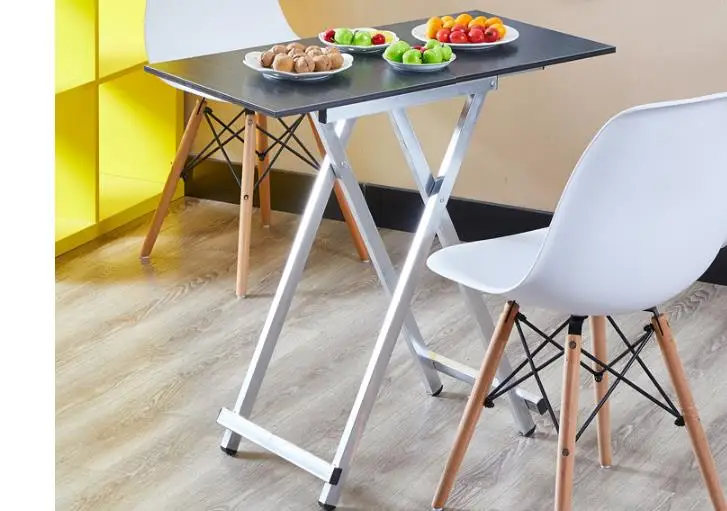 Складной стол домашний обеденный простой столик портативный открытый