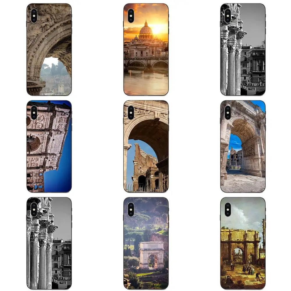 Мягкий черный сотовый телефон Roma Arco Di Костантино для Galaxy A10S A20S A2 Core A30S A40S A50S A70S A90 M10