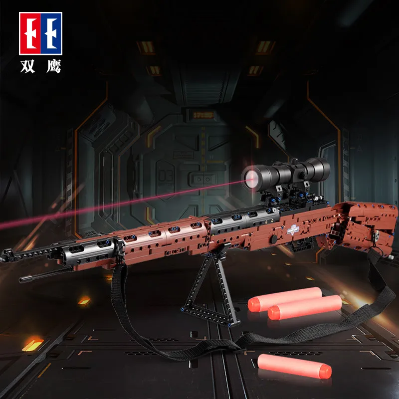 653 шт мальчик игрушка блоки C61010W собрать 98k Mauser винтовка Serise родитель ребенок