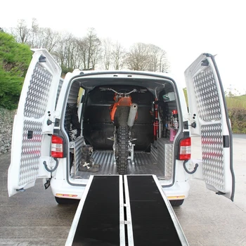 

8FT Four-section Non-Skid Folding Lightweight Aluminum Alloy Wheelchair Scooter Mobility Ramps Wheelchair patient Tunnel helper