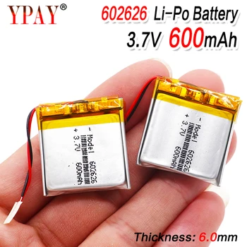 

600mAH 602525 602626 PLIB polymer lithium ion / Li-ion battery for SMART WATCH GPS