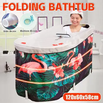 

Home Sauna for Adult Folding Bath Tub Portable Large Bathtub Bath Barrel Thickened Full Body Hot Tub Household SPA Bath Sauna
