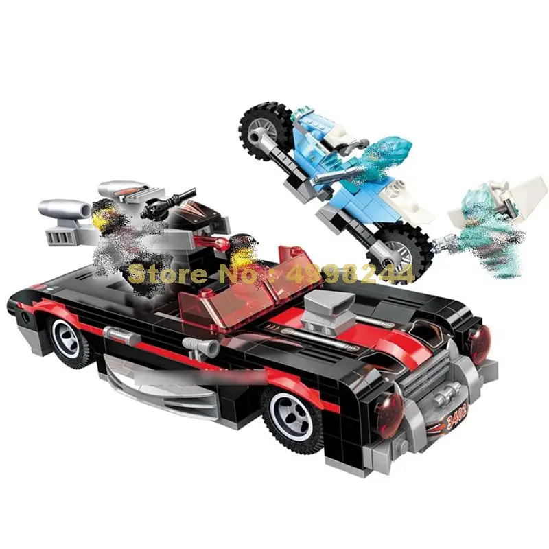 

3402 371pcs racing car supercar motorcycle gun building blocks Bricks Toy