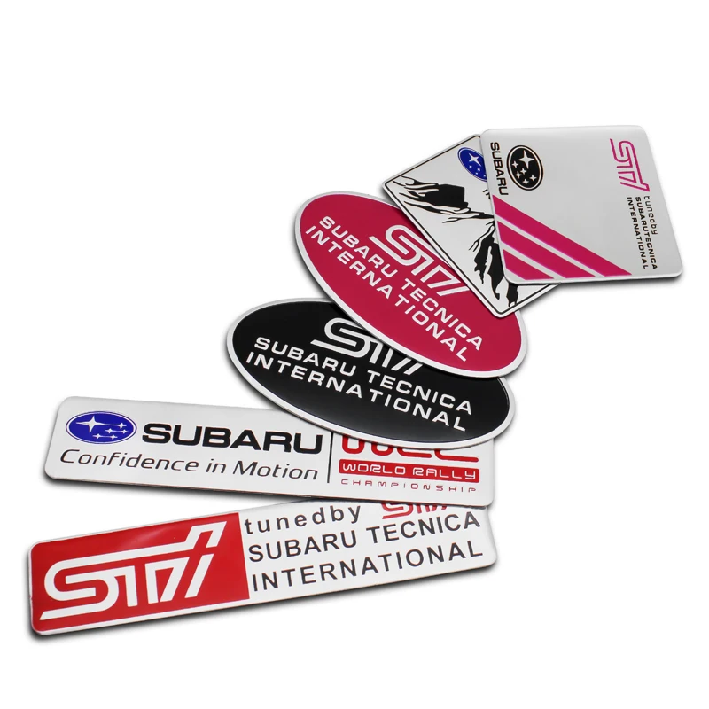 1 шт., стильный алюминиевый 3D STI WRC логотип, наклейки, эмблема для SUBARU LEGACY Forester Outback Rally WRC VRC XV Impreza 1 шт., стильный алюминиевый 3D STI WRC логотип, наклейки, эмблема для SUBARU LEGACY Forester Outback Rally WRC VRC XV Impreza