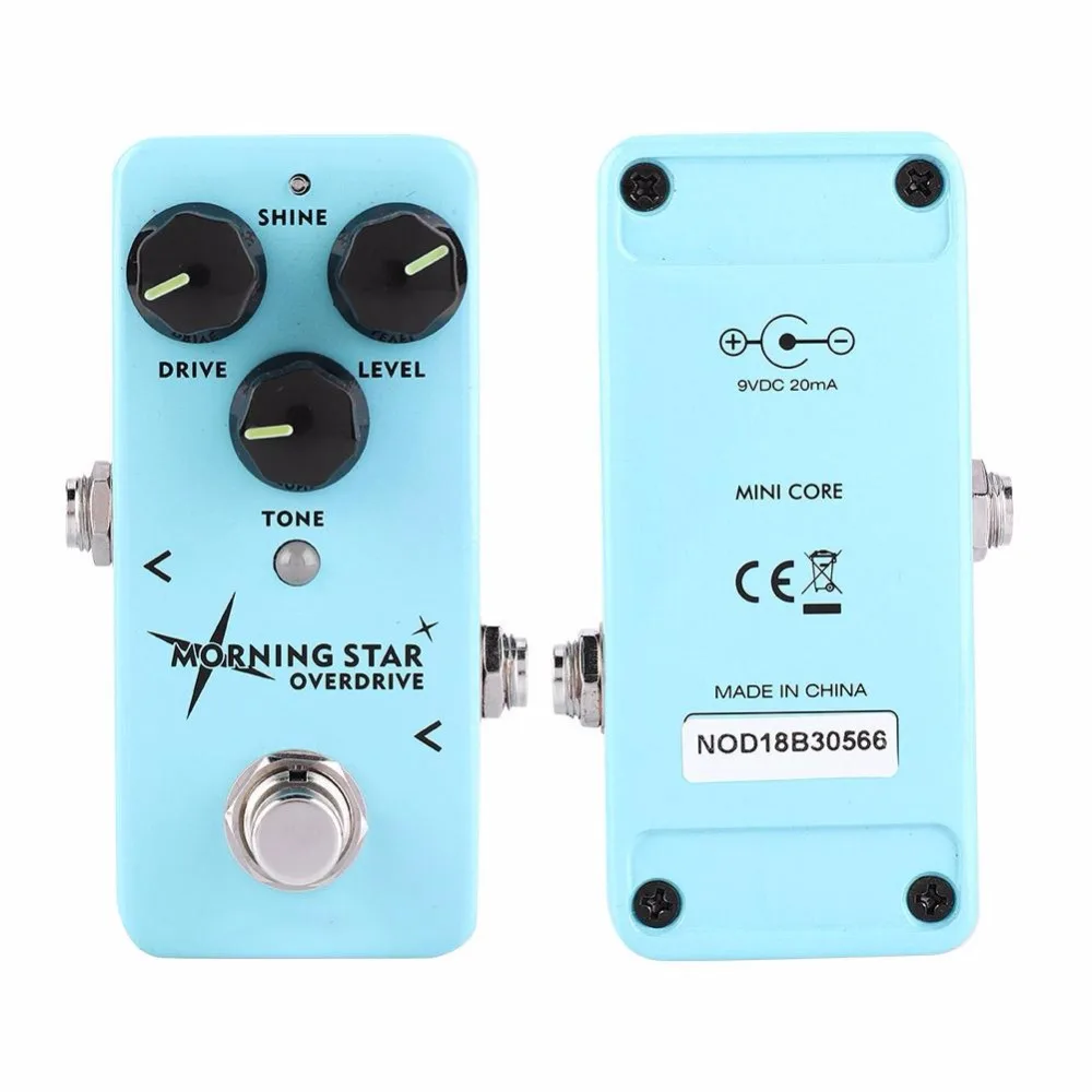 NUX Morning Star NOD-3 Blues Overdrive электрогитарная педаль эффектов настоящий буфер обход Мини Основные эффекты классический Blues выключатель