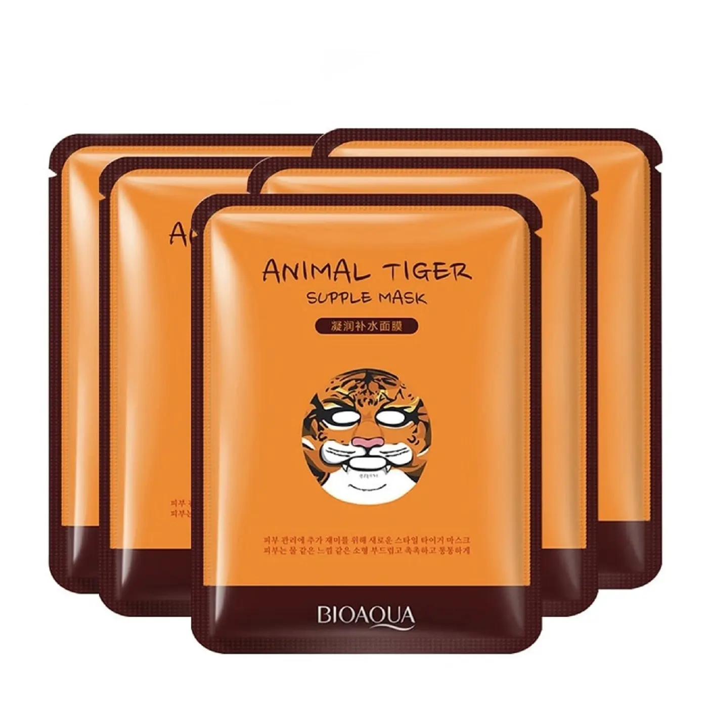 Питательная маска Bioaqua Animal Face Tiger 30 мл x10шт | Красота и здоровье