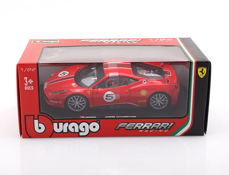 1:24 Высокая модель Ferrari сплава модель гоночной машины Rafa 458 гоночный выпуск № 5 автомобиль для детей Подарки