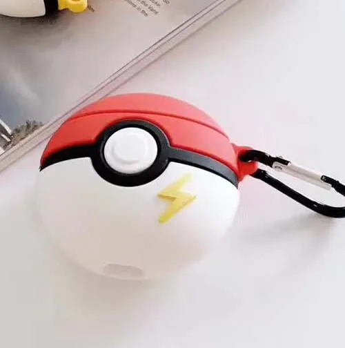 3D мультфильм bluetooth наушники чехол для Apple Airpods защитный чехол милый модный Pokeball Мягкий силиконовый чехол сумка для наушников Капа - Цвет: style 2