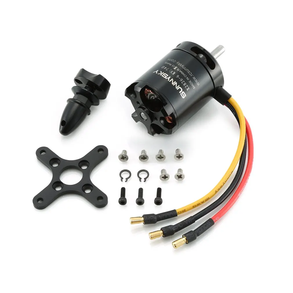 SUNNYSKY X2826 740KV 1080KV бесщеточный двигатель с фиксированным крылом для многоосевой воздушной радиоуправляемой модели бесщеточного двигателя самолета