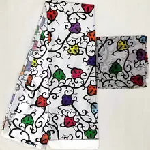 Анкара ткань африканская ткань Африканский шелк воск ткань атлас шелк ткань Дубай кружево 2+ 4 ярдов шифон ткань Африканский Воск MO-N8