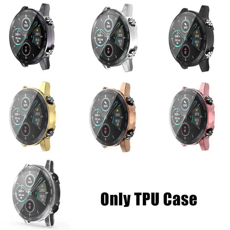 Durable Electroplated TPU Watch Cover with Screen Protector