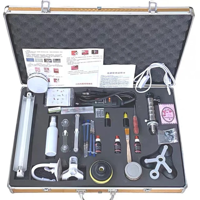 EG25453-Kit de réparation de Pare-Brise à Monter soi-même, kit d'outils de  réparation de vitres de Voiture pour Les Fissures Demi - Cdiscount Auto