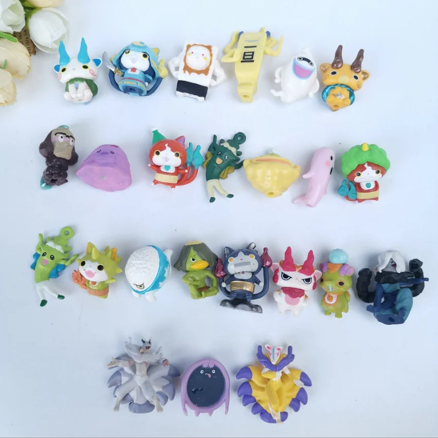 50 шт./лот новые Мультяшные аниме экшн фигурки 3 4 см Yokai Watch Elf миниатюрные