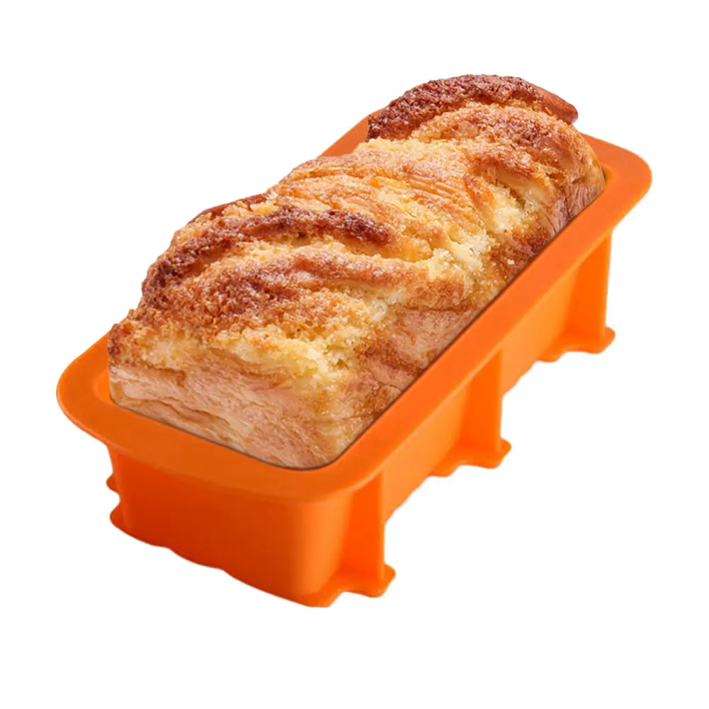

Silicone Baking Loaf Mold Rectangle Non Stick Tin Toast Bread Cake Pan Bakeware for Large toast french Bread