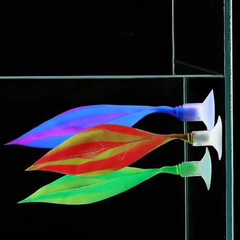 

Aquarium Silica Gel Ornament Decraction Simulation Coral Betta Fish Spawning Resting Leaf for Fish Tank