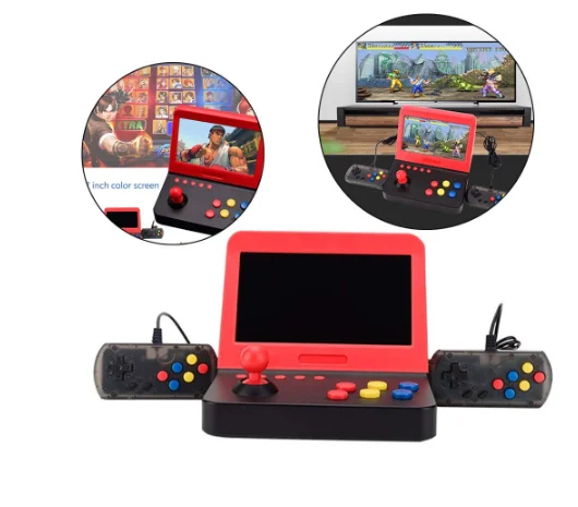 2019 NEW AIWO G1000 7 inch Arcade Game DDR3 256MB Retro Machines for with 3000 Classic handle | Электроника