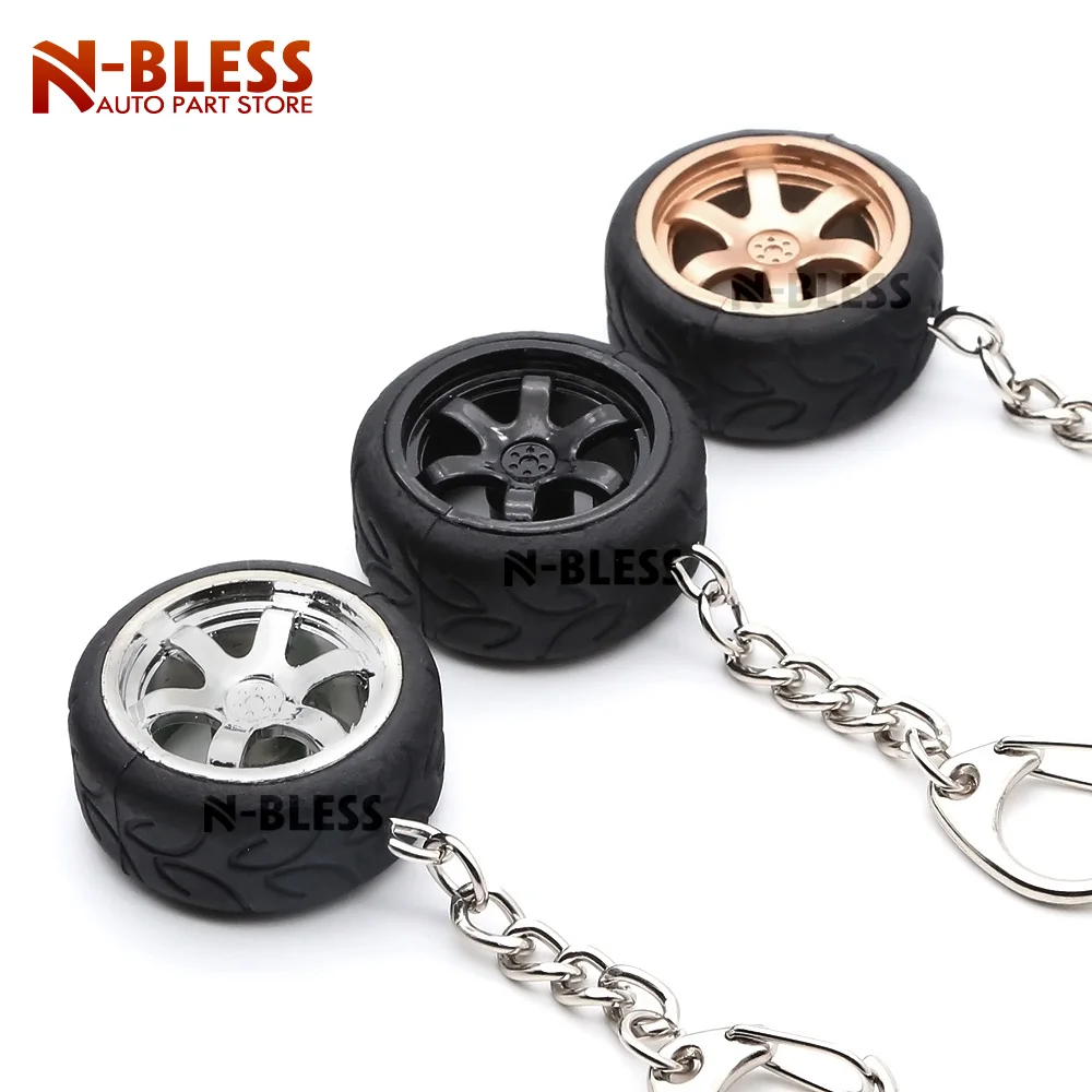 Car Keychain Wheel Hub  (6)
