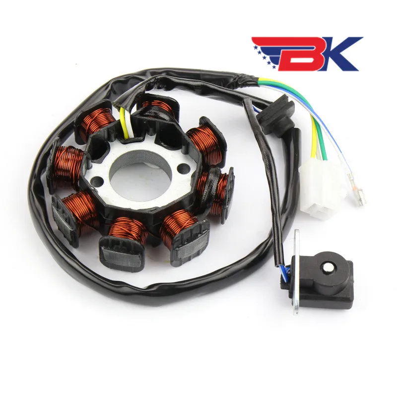 GY6 49CC 50CC 8 полюсный статор Чаринг катушка китайский Гоночный Скутер мопед DC
