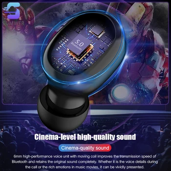 

Wireless Headphones tws G6s 5.0 Bluetooth Earphones Handsfree Sports Bass IPX5 Waterproof Headset 3500mAh Charging Box