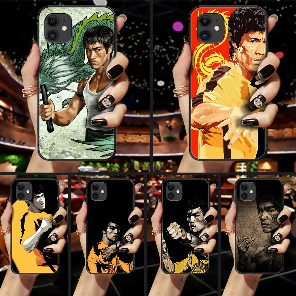 Bruce Lee Phone Case Cover Hull For iphone 5 5s se 2 6 6s 7 8 plus X XS XR 11 PRO MAX black shell trend funda soft cover 3D Bruce Lee Phone Case Cover Hull For iphone 5 5s se 2 6 6s 7 8 plus X XS XR 11 PRO MAX black shell trend funda soft cover 3D