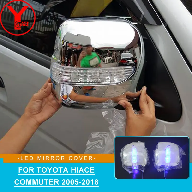 Крышка зеркала заднего вида YCSUNZ abs chrome led аксессуары для Противотуманные фары Toyota