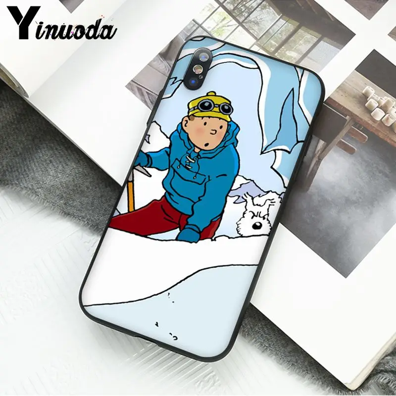Yinuoda Приключения Тинтина Coque чехол для телефона для iPhone 11 11Pro X XS MAX XR 8 7 6 6S Plus 5 5S SE