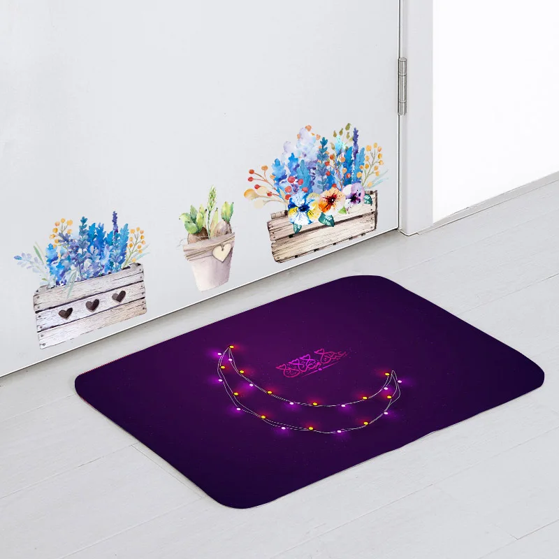 Рамадан последний 3D коврик для пола Ближний Восток ислам Eid Mubarak Луна декоративный фонарь фланелевые коврики губчатый коврик