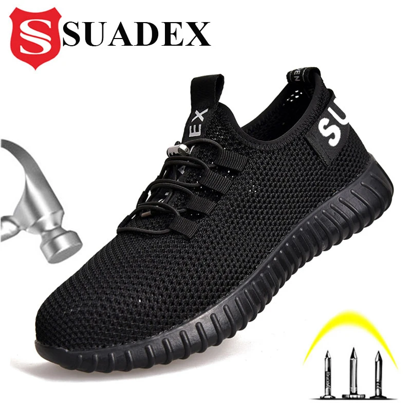 Non-Slip-Boots Safety-Shoes Construction-Work Steel SUADEX Breathable Women Footwears