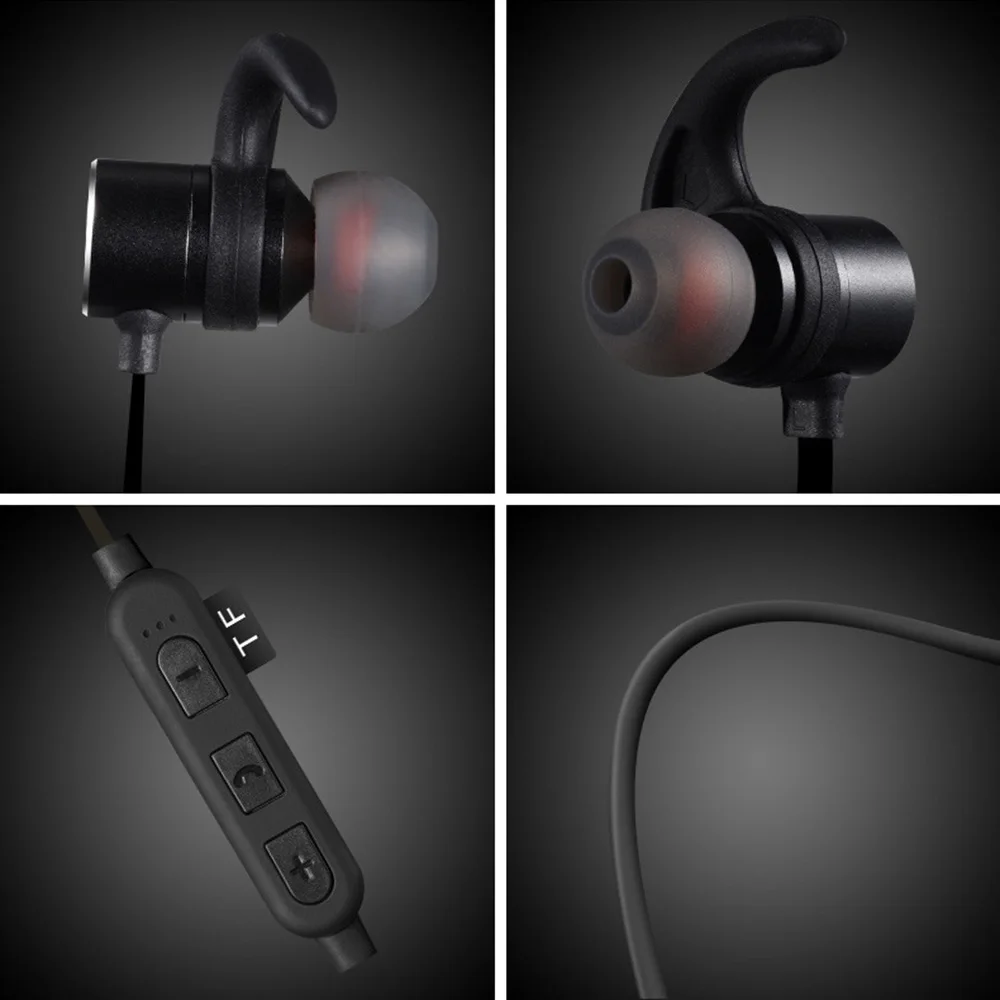 Wireless Headset TF Card Bluetooth V4 2 In Ear Magnetic Sports MP3 Stereo Earbuds For iPhone Huawei Earphone Handsfree Mic Music