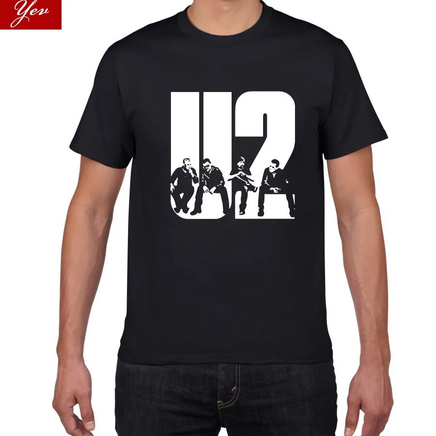 

103 2018 new U2 design summer short sleeve Men T Shirt Casual Cotton Tee fashion Shirt Men Slim Fit T-Shirt Men O-Neck Tees tops