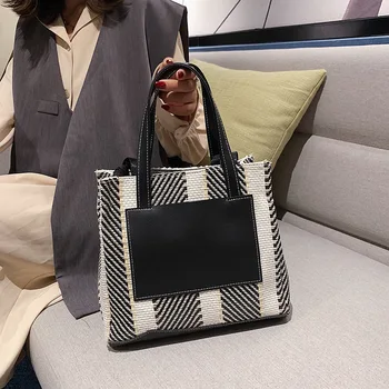 

Plaid Bags For Women 2020 summer Capacity Luxury Handbags Women Bags Designer Lady Shoulder Bags College Crossbody Messenger